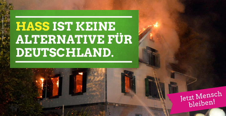 Hass ist keine Alternative für Deutschland